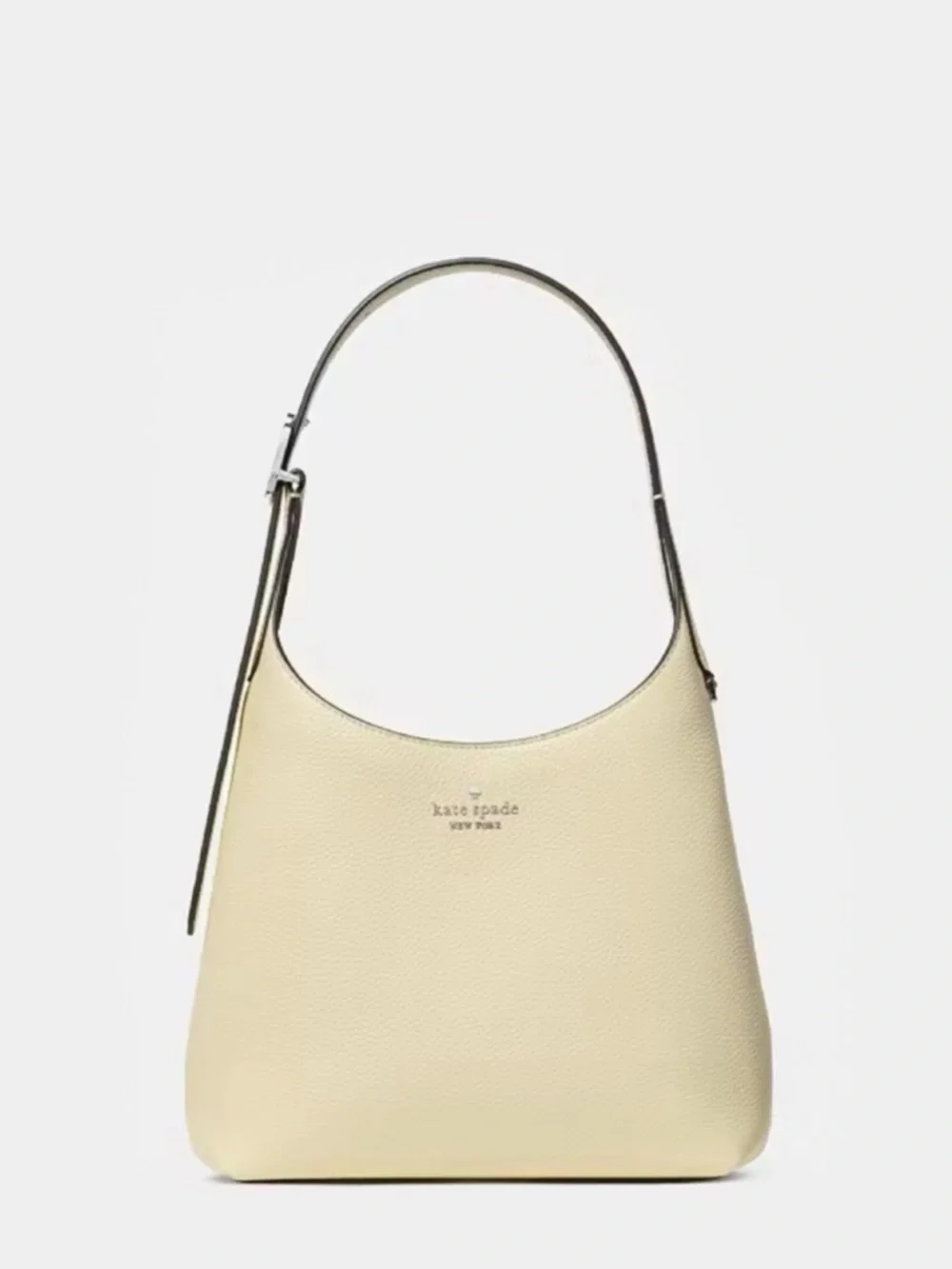 Kate Spade 454 Pebbled Leather Small Shoulder Bag Lemon Fondant Yellow